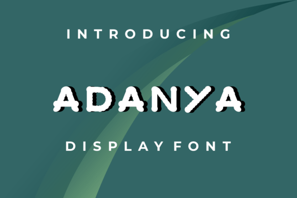 Adanya: A Display Font for Bold Brand Statements