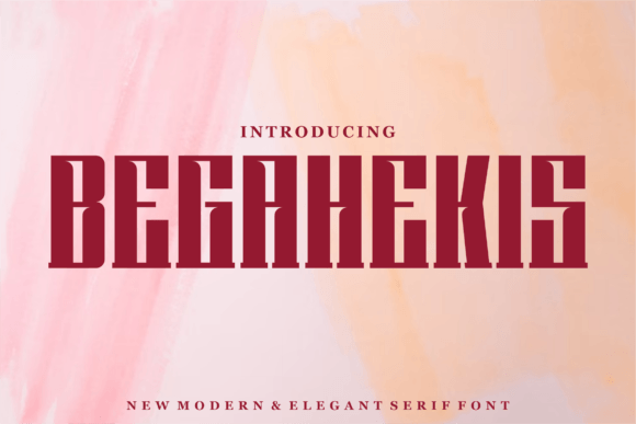 Begahekis Font Review for Modern Branding