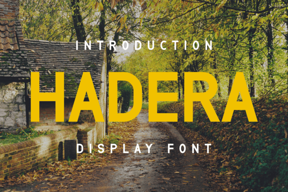 Hadera: A Modern Display Font for Editorial Design
