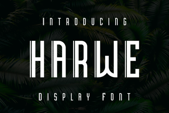 Harwe Font for Handmade and Commercial Craft Projects