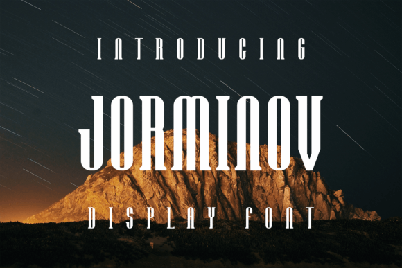 Jorminov: A Modern Display Font for Editorial Design