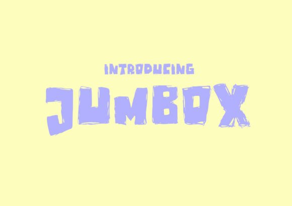 Jumbox Font for Playful Craft Projects