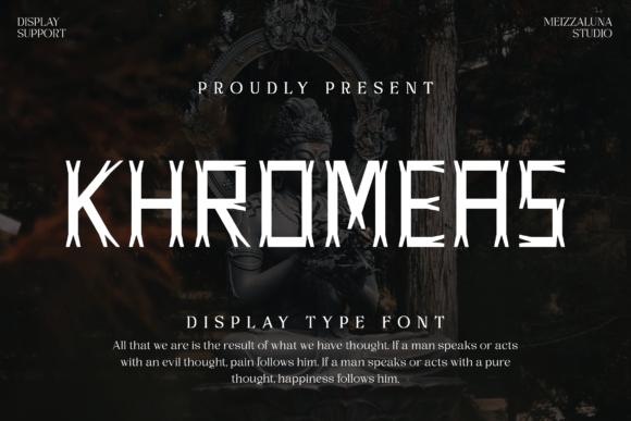 Khromeas Display Font Review