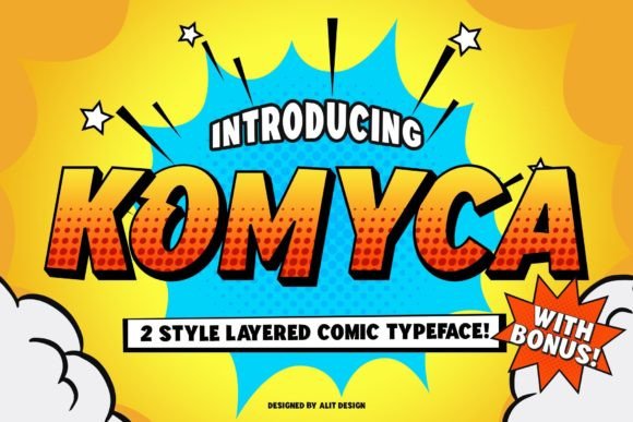 Komyca: A Bold Display Font for Creative Branding Projects