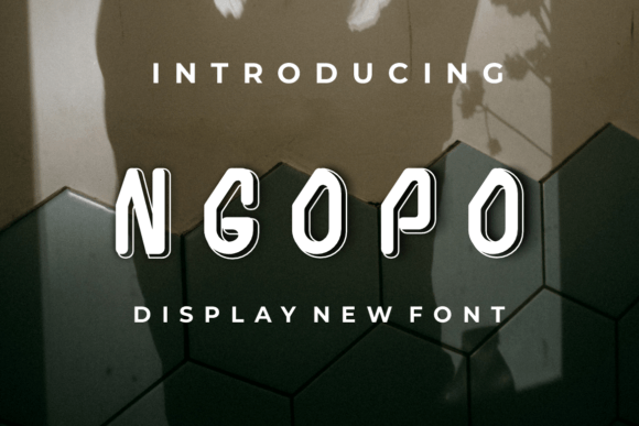 Ngopo: A Modern Display Font for Digital Creativity