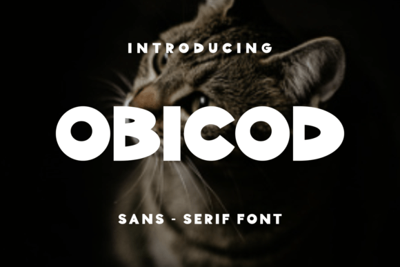 Obicod: A Unique Display Font for Handmade Creations