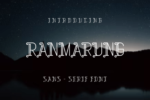 Ranmarung: A Modern Display Font for Bold Branding