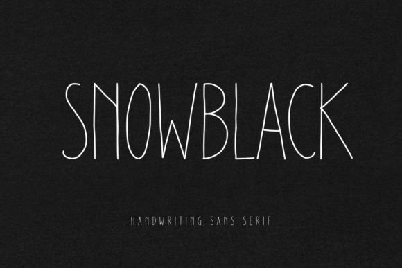 Snowblack Font for Branding Projects