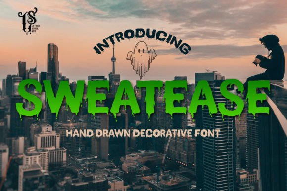 Sweatease Font Review for Spooky Branding Projects