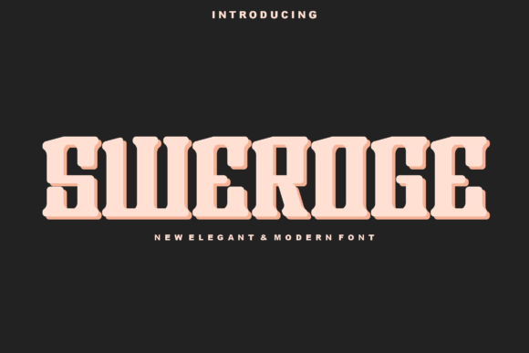 Sweroge: A Stylish Display Font for Handmade Creations