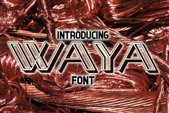 Waya: A Display Font with Distinctive Personality